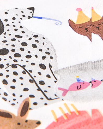 servetten 33x33 papier feestbeesten - 20 stuks