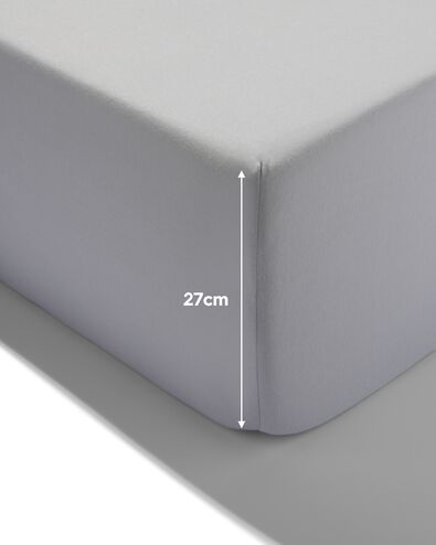 hoeslaken jersey 90x200 lichtgrijs