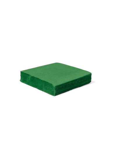 papieren servetten 24x24 groen - 20 stuks