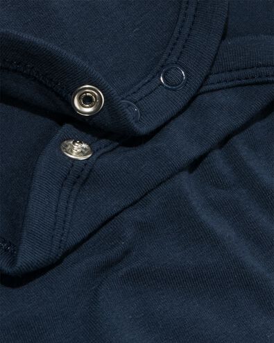 romper organic katoen stretch donkerblauw