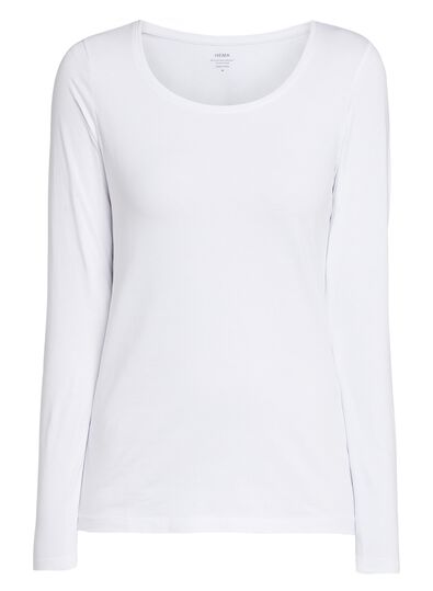 dames basic t-shirt wit