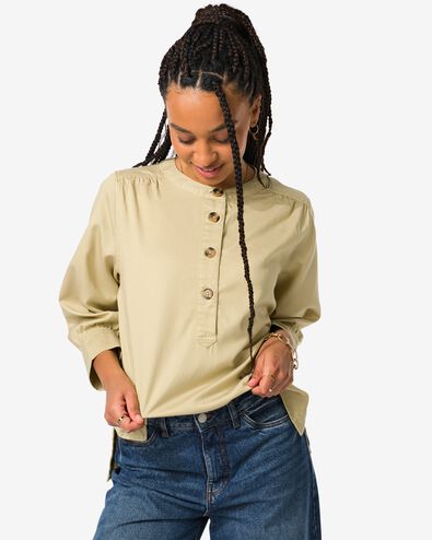 dames top Lola khaki