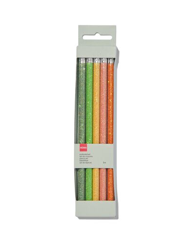potlood glitter - 5 stuks