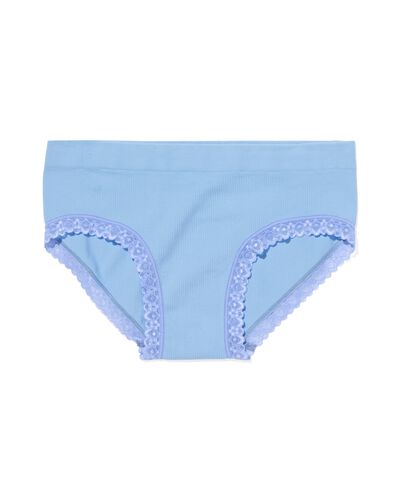 dameshipster naadloos rib blauw