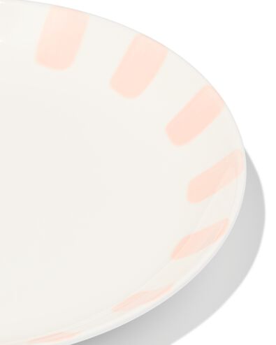 gebaksbordje &Oslash;17cm Tafelgenoten new bone wit met roze