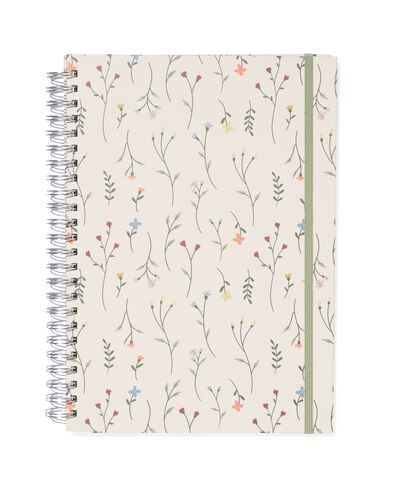 fotoboek plakboek met spiraal 32.5x23 bloemen