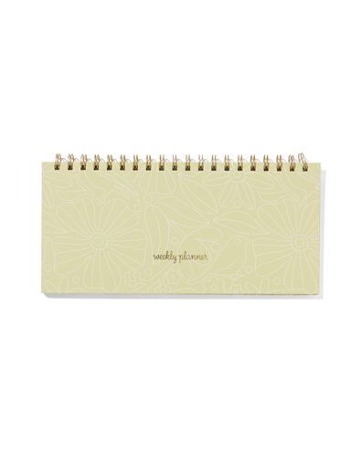 bureauplanner met spiraal 13x27 groen