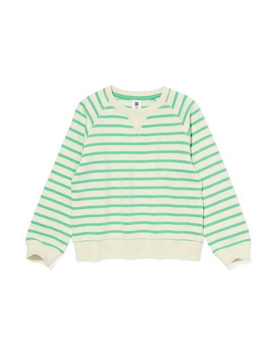 kindersweater strepen groen