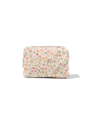 toilettas met bloemen 17x12x8