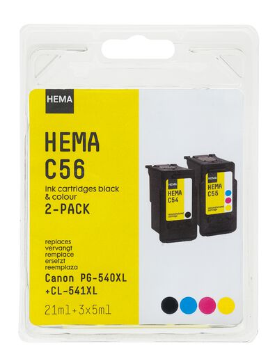 HEMA cartridge C56 voor de Canon PG-540XL + CL-541XL