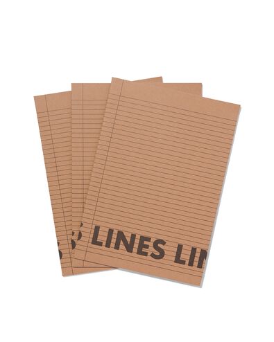 schriften A4 gelinieerd - 3 stuks