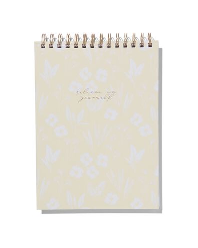 schetsboek met spiraal 25.4x18.6 bloemen