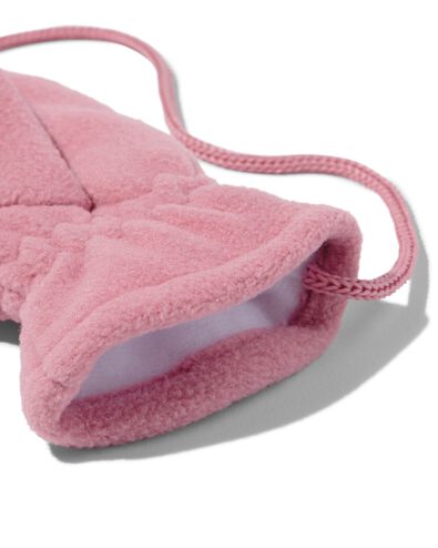 kinder wanten met koord roze