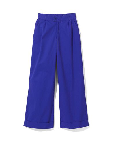 dames bandplooibroek Ivy blauw