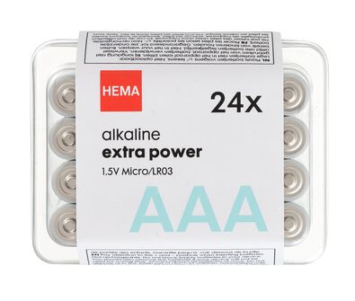 AAA alkaline extra power batterijen - 24 stuks