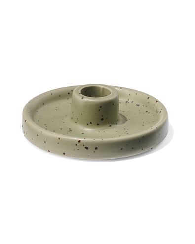kandelaar &Oslash;11x3 groen aardewerk
