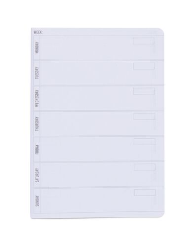 weekplanning navulling A5 voor notitieboek - 2 stuks