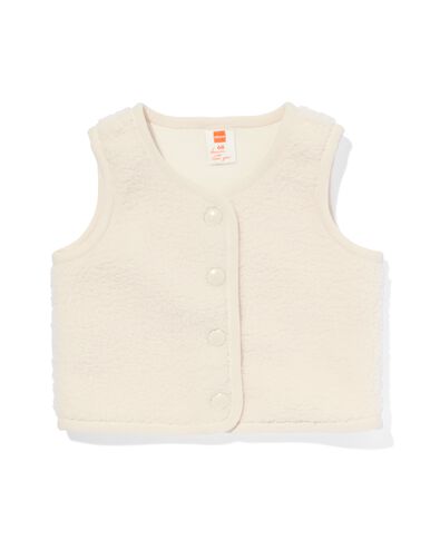 babygilet teddy ecru