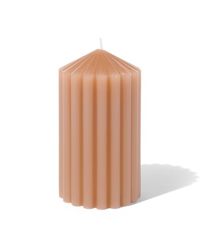 pilaarkaars bloem met ribbels &Oslash;7x12 naturel