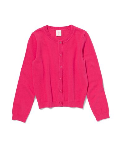 kindervest gebreid roze