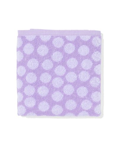 keukendoek 50x50 katoen lila met stippen