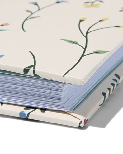 fotoboek met strik 24x24.5 papier bloemen