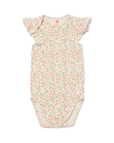 romper biologisch katoen met stretch roze