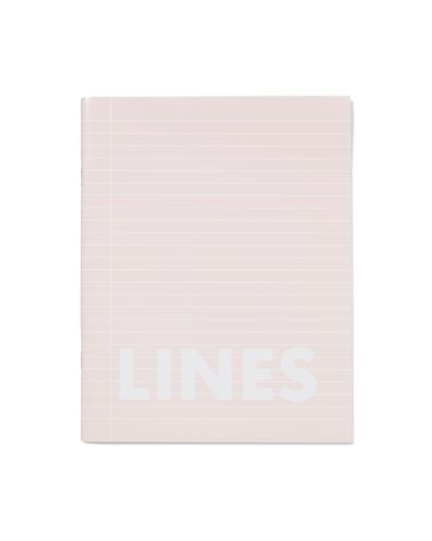 schriften roze A5 gelinieerd - 3 stuks