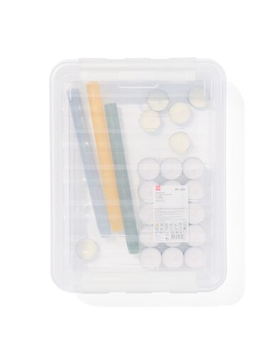 opbergbox 8L Madrid transparant 40x30x12