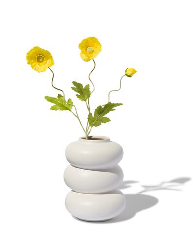 kunstbloem klaproos geel