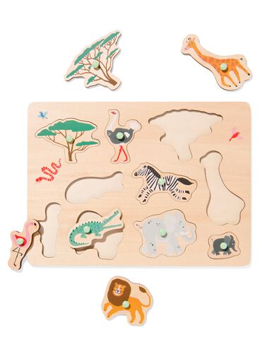 puzzel safari hout