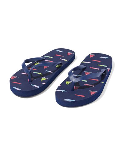 kinder teenslippers boten donkerblauw