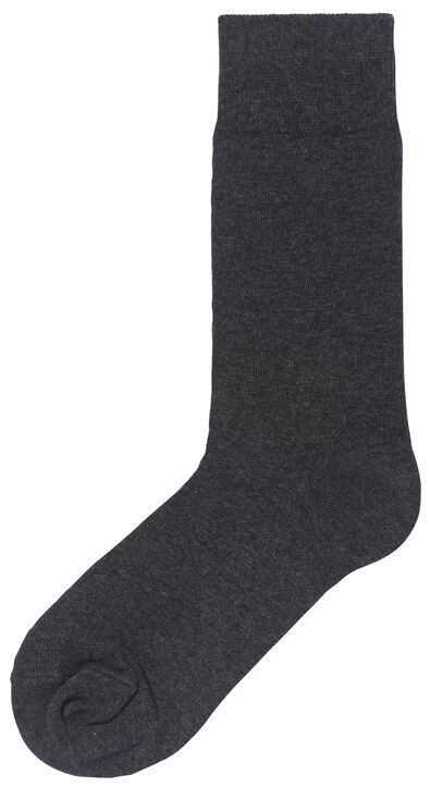 herensokken met katoen - 5 paar donkerblauw