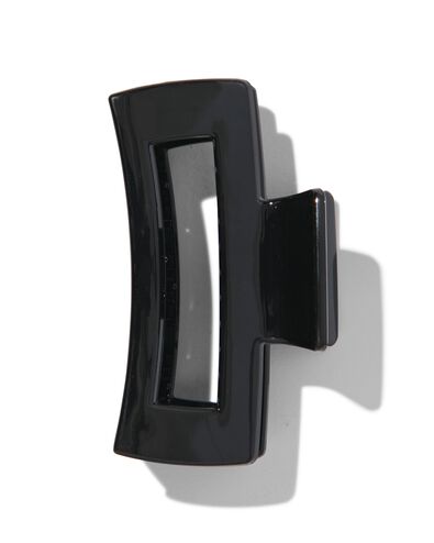 vierkante haarclip 8cm zwart