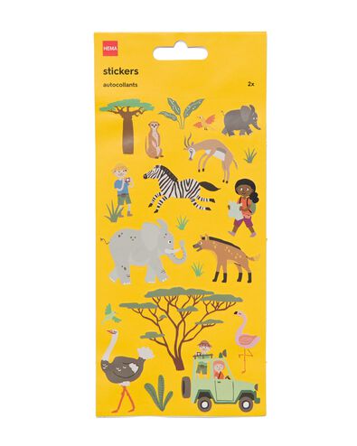 stickervellen safari 19x10 - 2 stuks