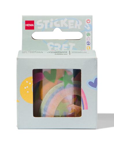 stickers op rol regenboog 400cm
