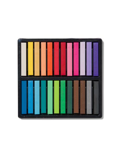zacht pastelkrijt vierkant - 24 stuks