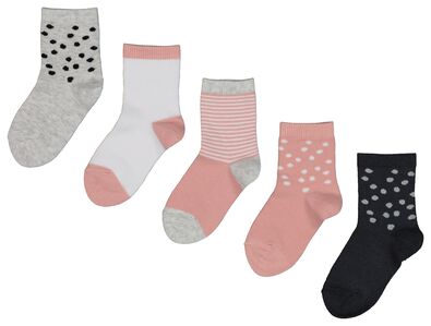 5-pak babysokken roze