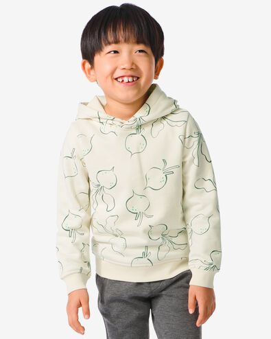 kindersweater met capuchon beige