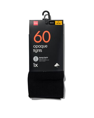 temp tech panty 60denier zwart
