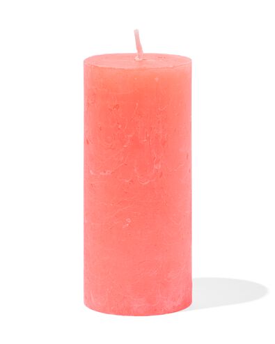 rustieke kaarsen fluor oranje