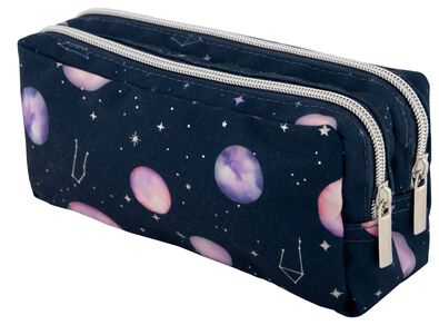 etui met dubbele rits planeten