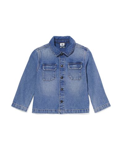 kinder denim overshirt blauw