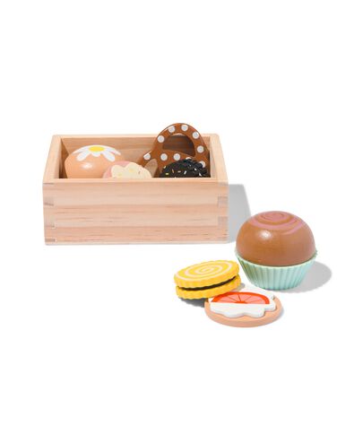 koekjes en cakes set hout 7-delig
