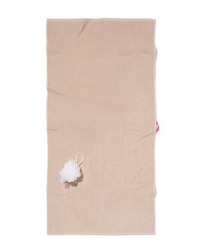 handdoek zware kwaliteit - rijstkorrel beige zand