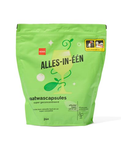 alles-in-&eacute;&eacute;n vaatwascapsules 14ml - 24 stuks