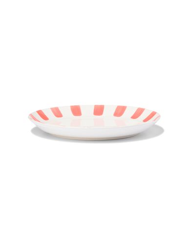 gebaksbordje &Oslash;17cm Tafelgenoten new bone wit met koraal
