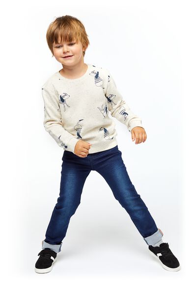 kinder broek jogdenim skinny fit donkerblauw