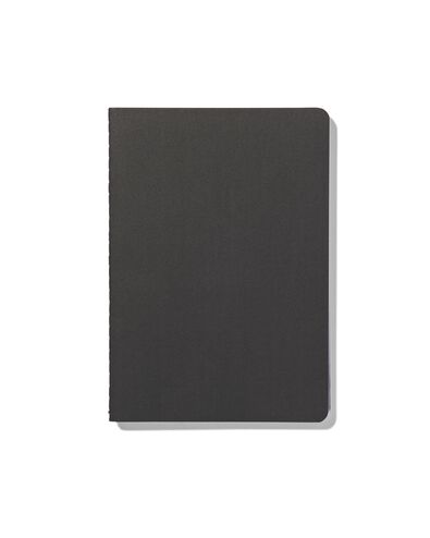 schriften A5 gelinieerd zwart - 3 stuks