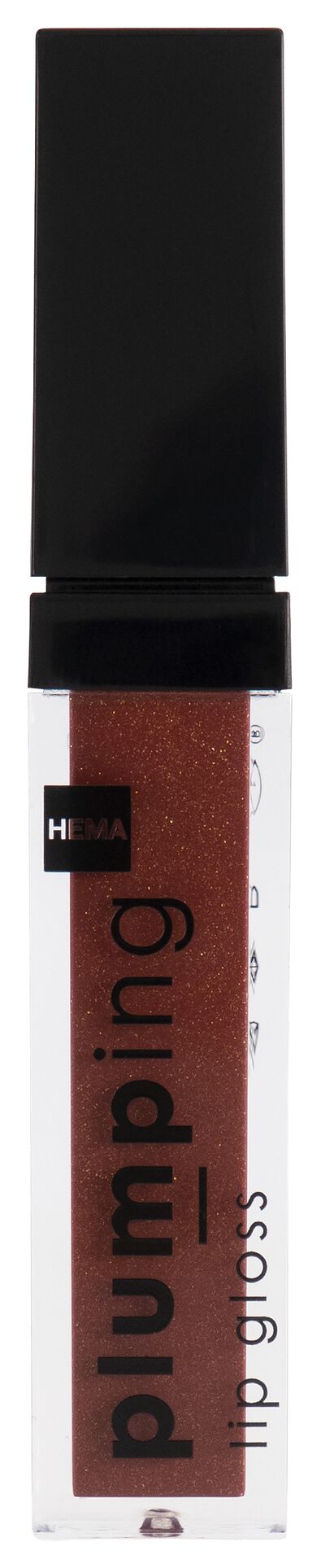 plumping lipgloss donkerrood